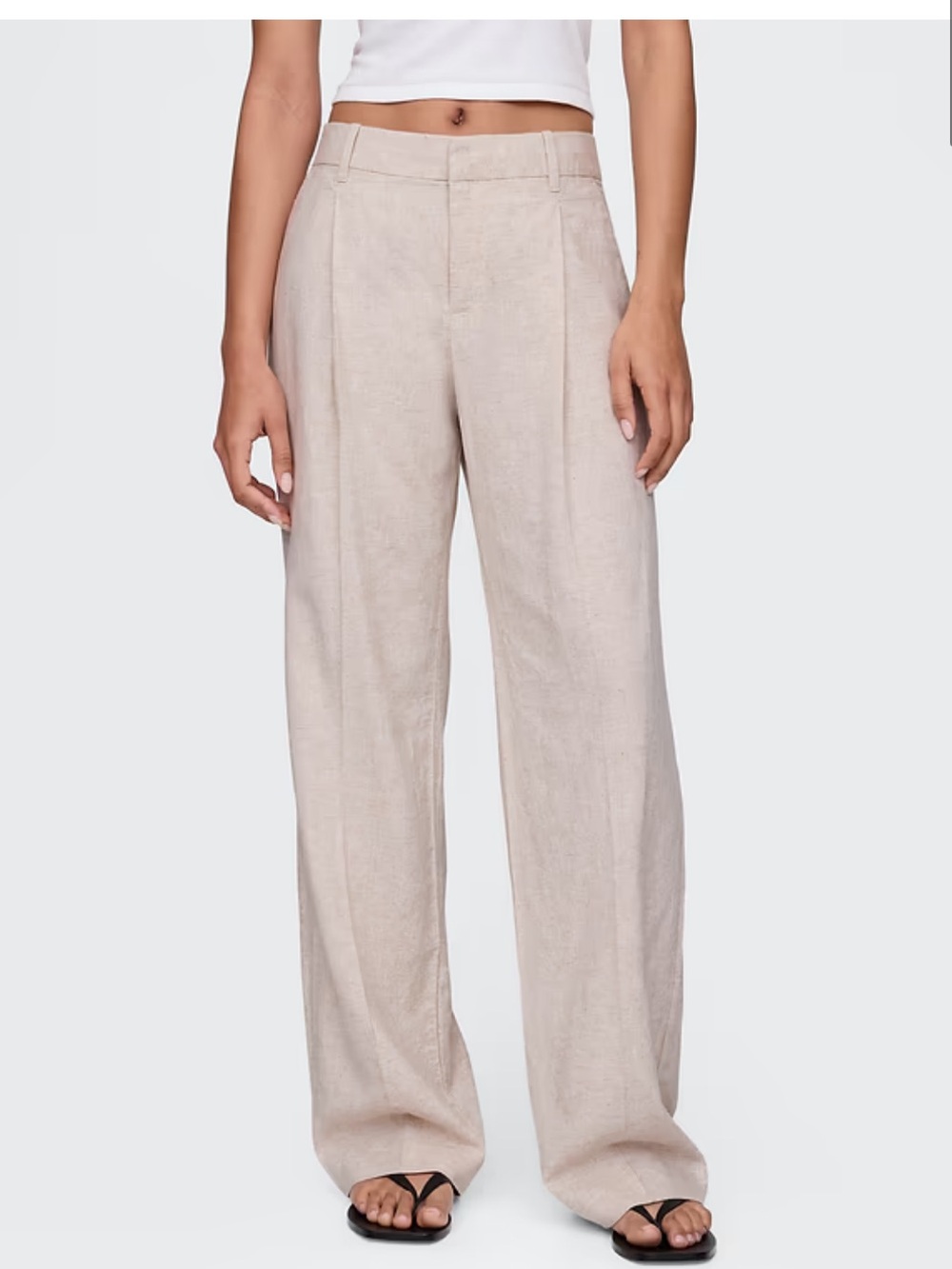 Gap Low Rise Linen-Blend Trousers (women’s 16)